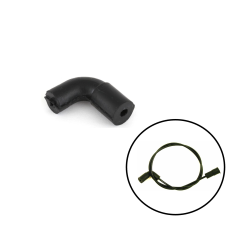 CONECTOR PUNTA CURVA MANGUERA DE VACIO (PARTE DE DC26 / 37H4229M).  SKU 12B2062